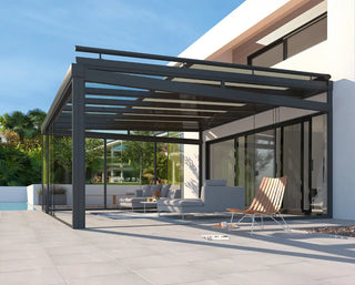 Aufglasmarkise WGB 350, gekuppelte Anlage; 7940 x 3910 mm