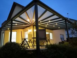 Terrassendach DARI mit 10 mm VSG
