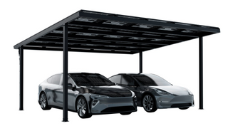 Carport SUNAsolar NOVA S110 + D85, 1 oder 2 Stellplätze, einschl. Solarpanels