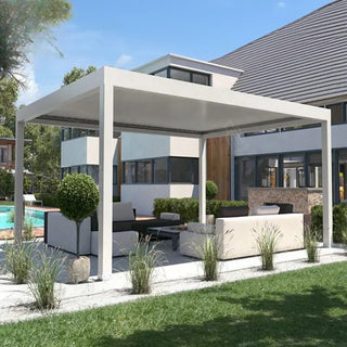 Pergola BALIsky 175, Lamellendach mit Motorantrieb + LED, 6 x 3 m