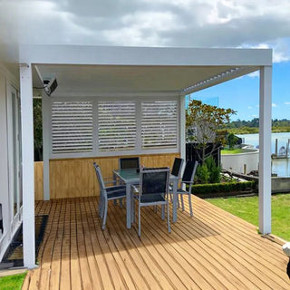 Pergola BALIsky 175, Lamellendach mit Kurbelantrieb, 3 x 3 m