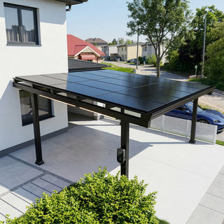 Carport SUNAsolar Luxo, 1 oder 2 Stellplätze, einschl. Solarpanels