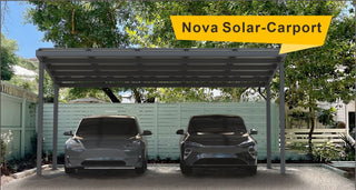 Carport SUNAsolar NOVA S85 + D65, 1 oder 2 Stellplätze, einschl. Solarpanels