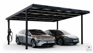 Carport SUNAsolar NOVA S110 + D85, 1 oder 2 Stellplätze, einschl. Solarpanels