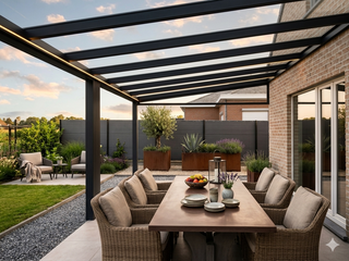 Terrassendach SAMOA mit  8 mm VSG