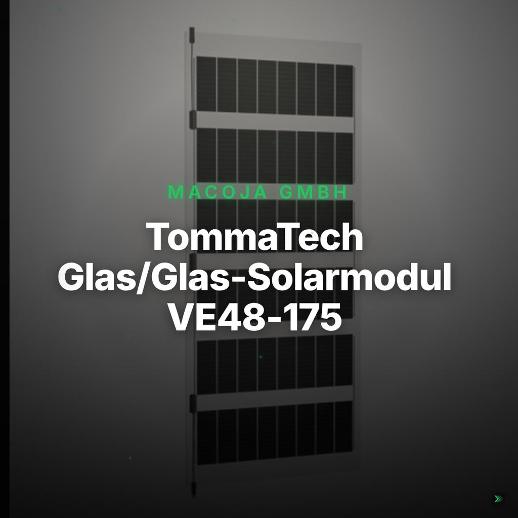 TommaTech Glas/Glas-Solarmodul VE48-175, 240 Wp – Clean Showcase