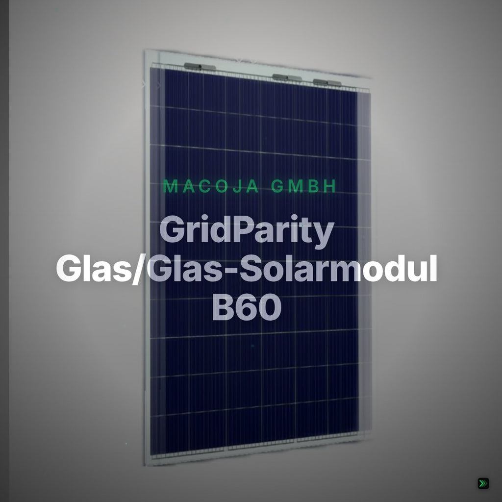 GridParity Glas/Glas-Solarmodul B60, 330 Wp – Clean Showcase