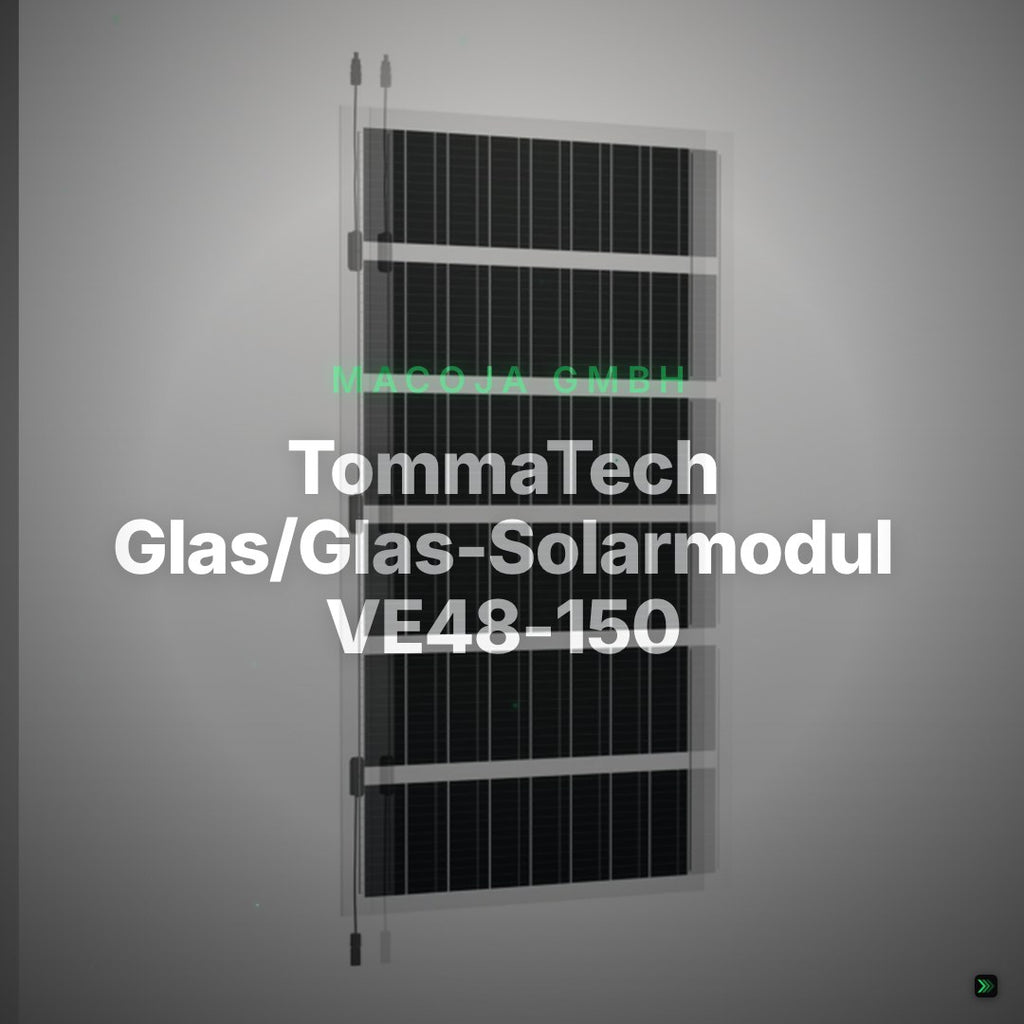 TommaTech Glas/Glas-Solarmodul VE48-150, 240 Wp – Clean Showcase