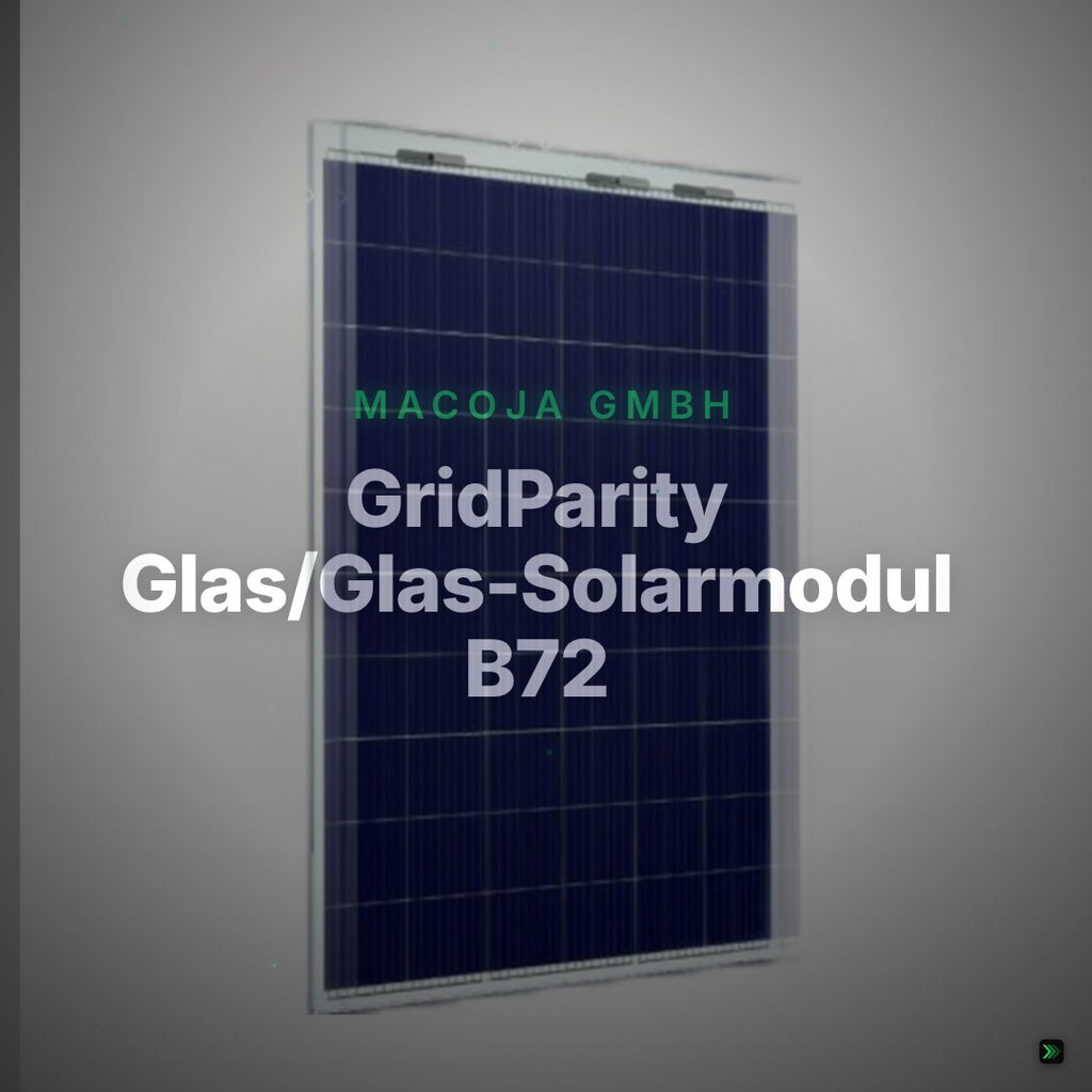 GridParity Glas/Glas-Solarmodul B72, 400 Wp – Clean Showcase