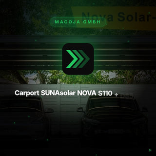 Carport SUNAsolar NOVA S110 + D85, 1 oder 2 Stellplätze, einschl. Solarpanels